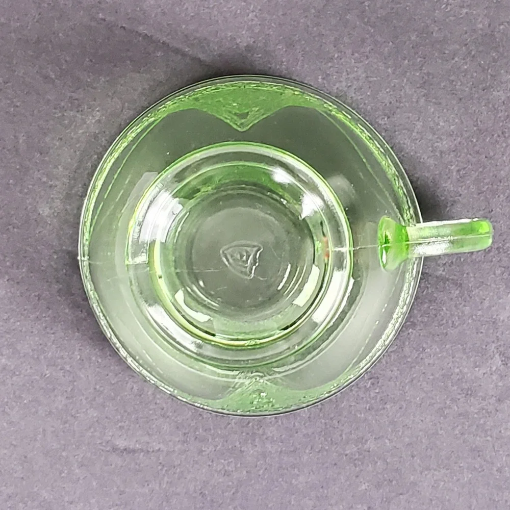 federal glass vintage green